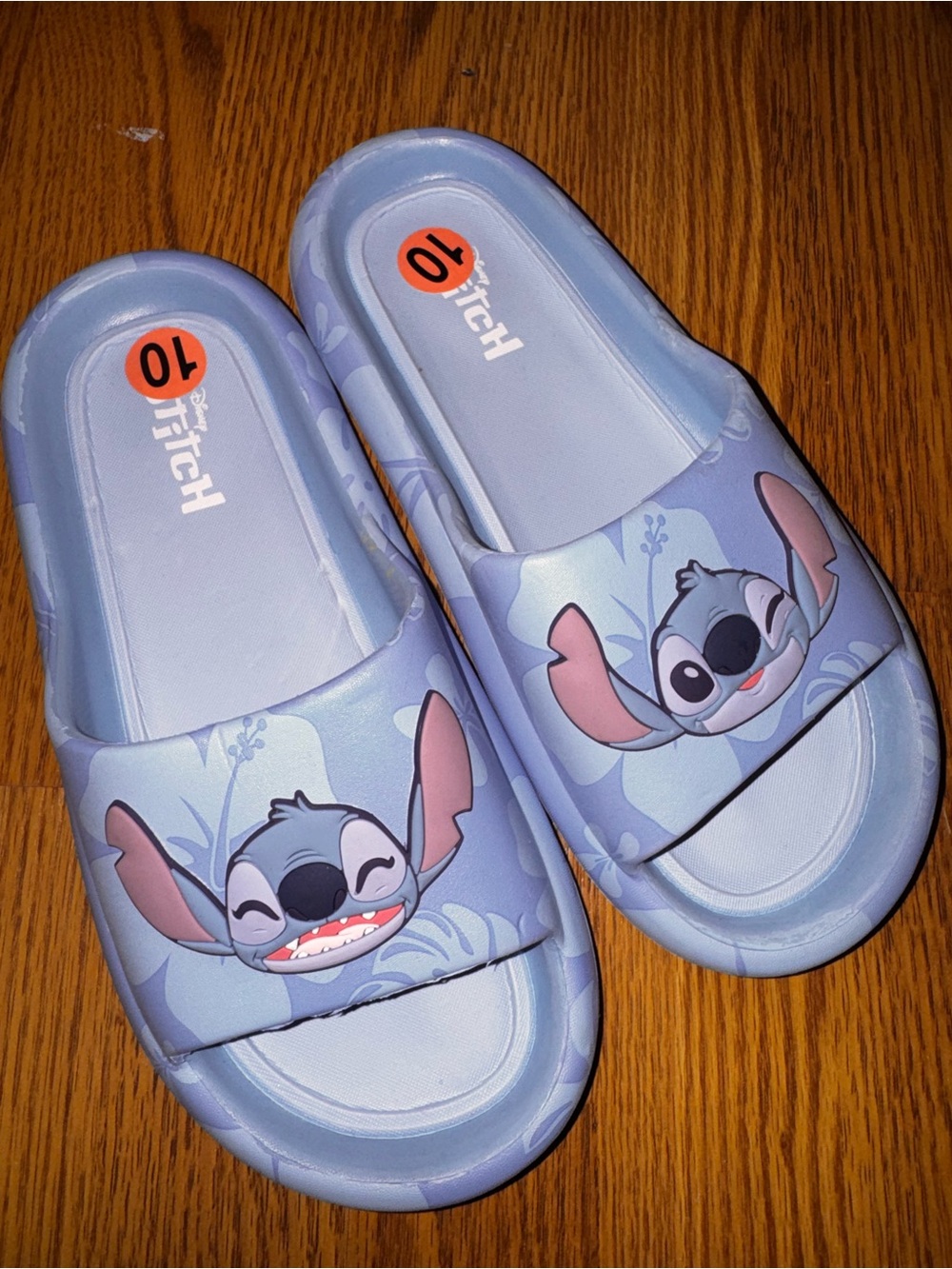 Disney Light Blue Stitch Slide Sandals